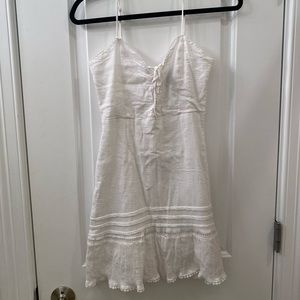Forever 21 white cami dress with tie in front